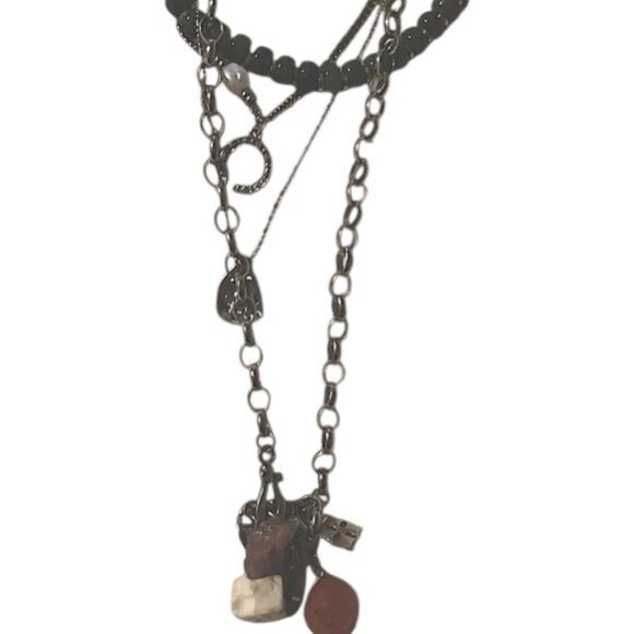 Green beads necklace gemstones crystals - Picture 2 of 8